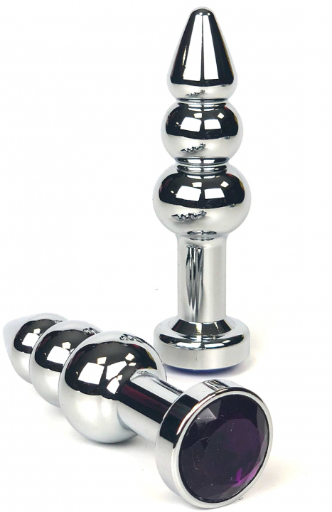 Пробка с фиолетовым кристаллом "Vandersex" рельефная, металл 