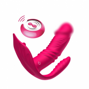 Пульсатор 3 в 1 "Tick Wear" на дистанционном управлении, розовый